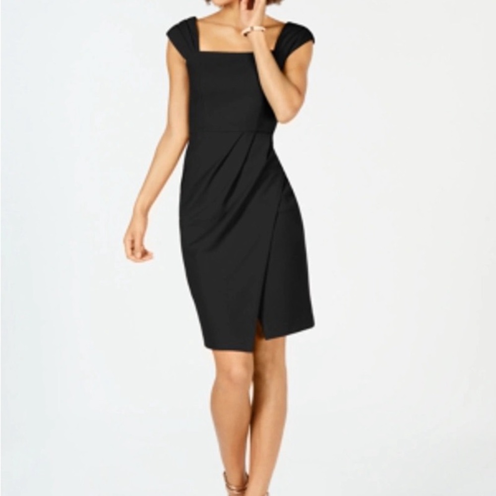 Vince Camuto black sheath dress, 6